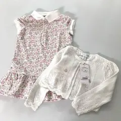 美品　ラルフローレン　ワンピース　カーディガン　２点まとめ売り　90