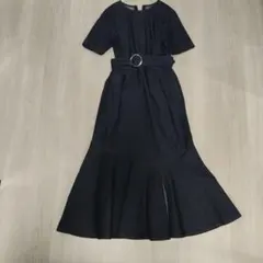デニム マーメイドワンピース ベルト付きのサムネイル