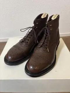 foot the coacher ストレートチップ ブーツ ブラウンのサムネイル