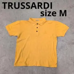 294○ TRUSSARDI ポロシャツ イエロー 半袖 Mのサムネイル