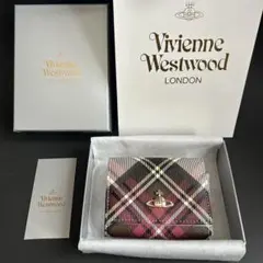 【新品・未使用】 Vivienne Westwood 三つ折り財布 チェック柄
