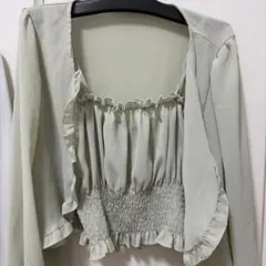 キャミソールシアーシャツセット　レディース服　夏服