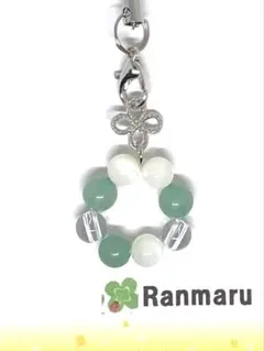 マザーオブパール/パワーストーン/天然石/花/可愛い/キーホルダー/ストラップ⭐️