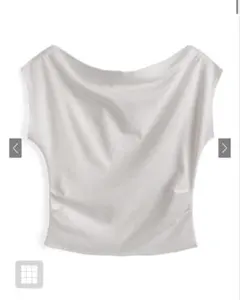 GRL グレイル ドレープネックフレンチスリーブカットソー[dk1448]