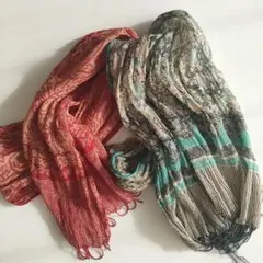 未使用 バリ島 ショール ストール 2枚セット