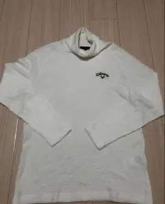 キャロウェイ ゴルフウェア レディース タートルネック ニット ホワイト L