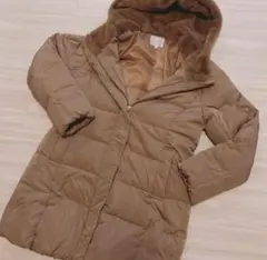 groveフードファー ロングコート美品　Lサイズ