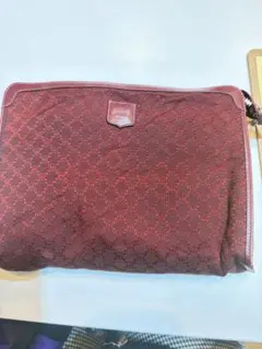 CELINE ボルドー クラッチバッグ
