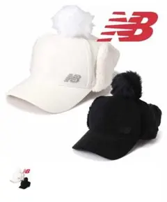 ニューバランス ゴルフ レディース 帽子 キャップ イヤーマフラー付き