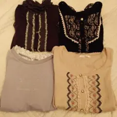 アクシーズファム 長袖 半袖トップス4点セット