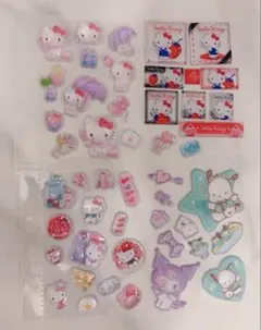 Ａ5サイズ　キティ　おすそわけ　立体シール　中まで硬いシール