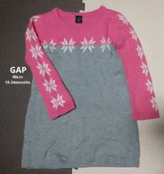GAP ニットワンピース　結晶柄