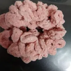 ラメ入りピンクシュシュ