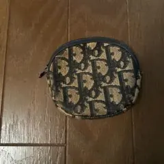 Dior ディオール コインケース ベージュ×ブラック ビンテージ