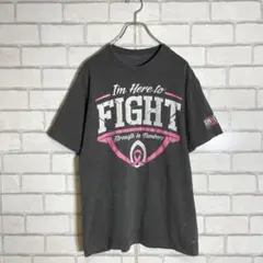 ヴィンテージ　プリントロゴTシャツ カットソー　チャコールグレー　夏服カジュアル