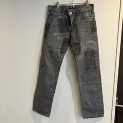 D&G パッチワーク グレー トレートデニム　　　31