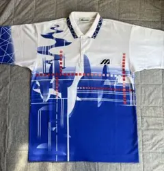 ミズノ MIZUNO レトロ グラフィック ゲームシャツ ポロシャツ Sサイズ