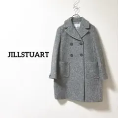 JILLSTUART ミドル丈コート ダブルボタン グレー シンプル 【M】