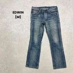【EDWIN/エドウィン】ストレートデニム　M カジュアル　ヴィンテージ　古着