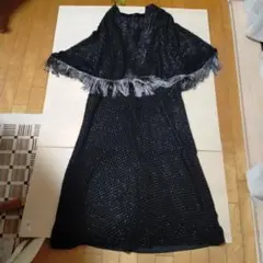 ドットフロッキー セットアップ ポンチョ ワンピース