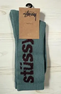 stussy ステューシー ソックス 靴下 メンズ ブルーグリーン