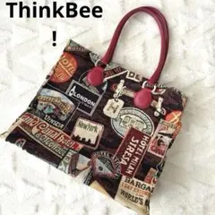 最終価格　希少　ThinkBee シンクビー ノエル トートバッグ　A4収納のサムネイル