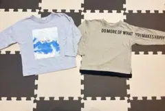 branshes 長袖Tシャツ 2枚セット　ロンt 110 まとめ売り