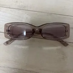 ブラウン スクエア サングラス