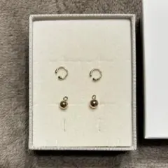 ete K10 イヤリングフープ YG