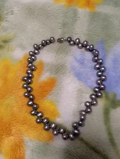 アンティーク　ブラックパール風のネックレス