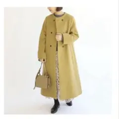 ユナイテッドアローズ BEAUTY&YOUTH 春 ニット カーデ マスタード 