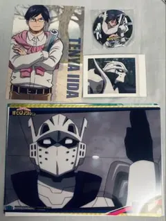 ヒロアカ ポストカード 缶バッジ ぱしゃこれ クリアポスター 飯田天哉 セット