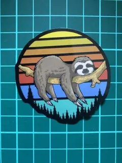 防水ステッカー No.1182 ナマケモノ