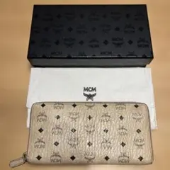 MCM 長財布 ラウンドファスナー ベージュのサムネイル
