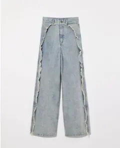 【美品】Eaphi RUFFLE DETAIL DENIM PANTS Eaphi RUFFLE DETAIL DENIM PANTS - メルカリ