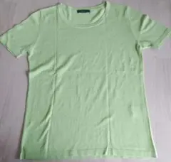 COMME CA ISM ライムグリーン 半袖ニット