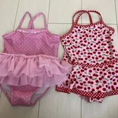 女の子用水着2点セット 95