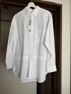 UNIQLO ユニクロ　+J スーピマコットンオーバーサイズシャツ　長袖　M
