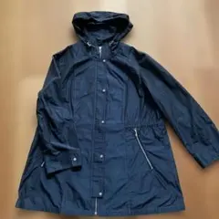 す*ず様 Leilian ネイビー トフード付きスプリングコート