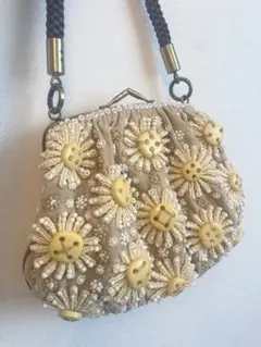 JAMIN PUECH ジャマンピュエッシュ ハンドバッグ ビーズ 刺繍 がま口