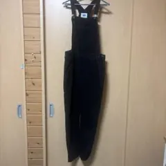 黒　オーバーオール　サロペット　大きめサイズ カジュアル　春夏秋冬