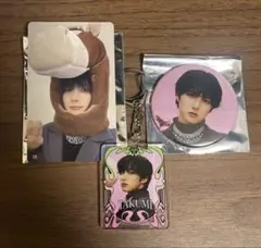 INIポップアップ 尾崎匠海 トレカ アクリルキーホルダー 缶バッチ