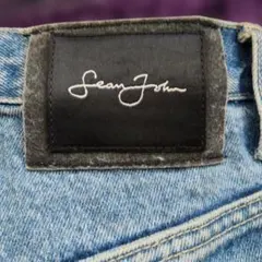 00s Sean John ショーンジョン 刺繍 バギー デニム W32