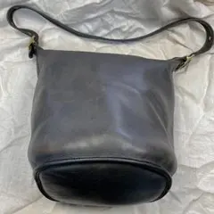 中古 COACH オールドコーチ ショルダーバッグ 黒　バケツ