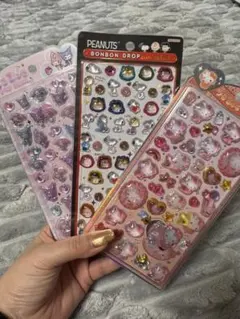 正規品 スヌーピー マイメロクロミ キティ ボンボンドロップうるちゅるシール