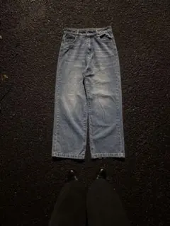 Vintage Light Wash Wide-Leg Denim Jeans