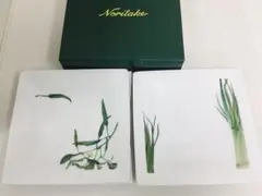 ノリタケ　お皿　京香旬彩　スクエアプレート　角皿　中皿　プレート　19.5㎝