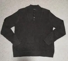 エディバウアー　コットンヘンリーネックセーター