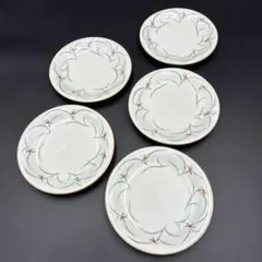 【新品・未使用】香蘭社 パン皿 ケーキ皿 リンドフィールド 取り皿 5枚セット
