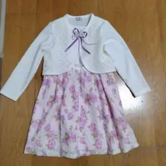 フォーマルドレス 120cm ピンク花柄